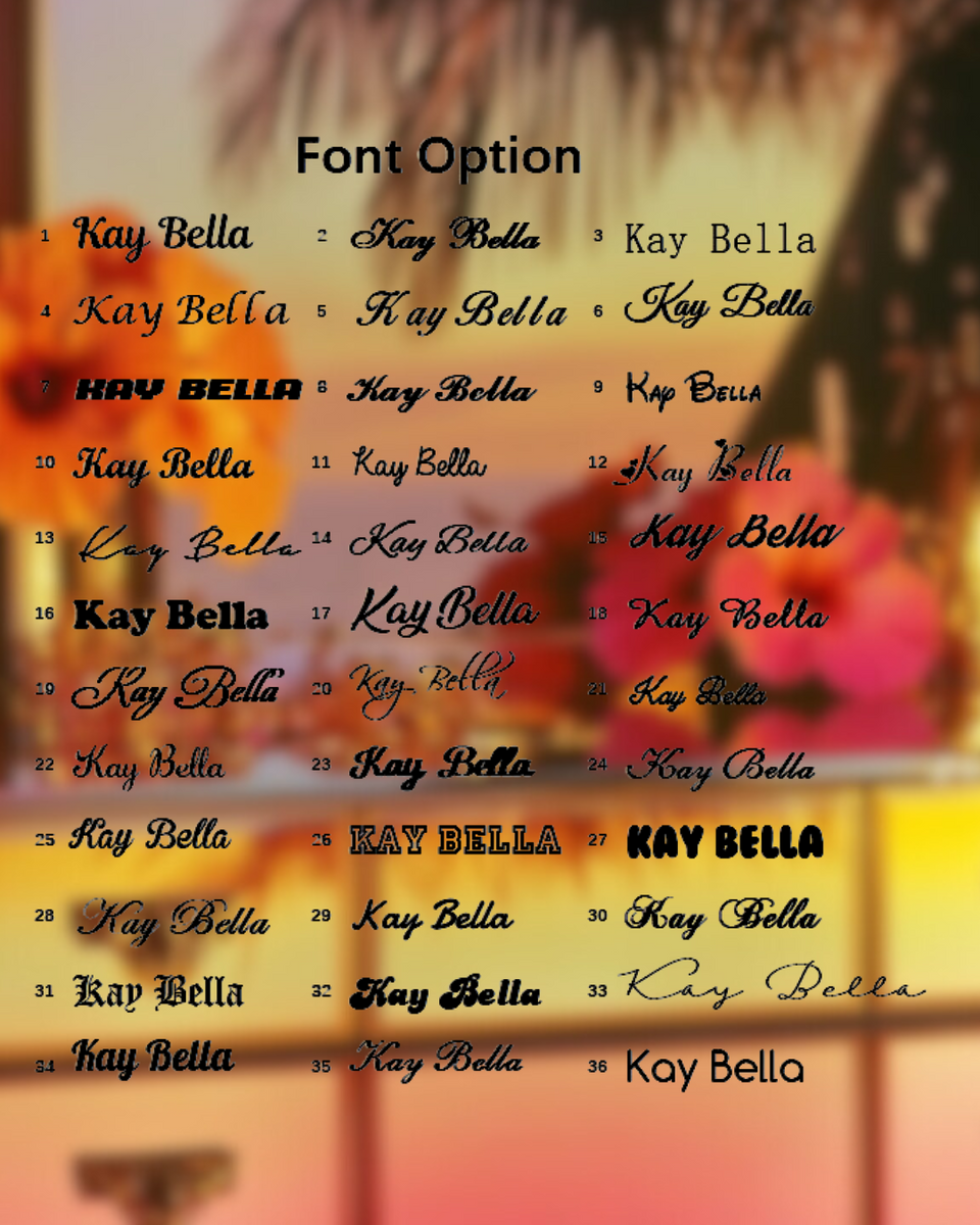 Kay Bella’s Signature nameplate II – ShopKayBella